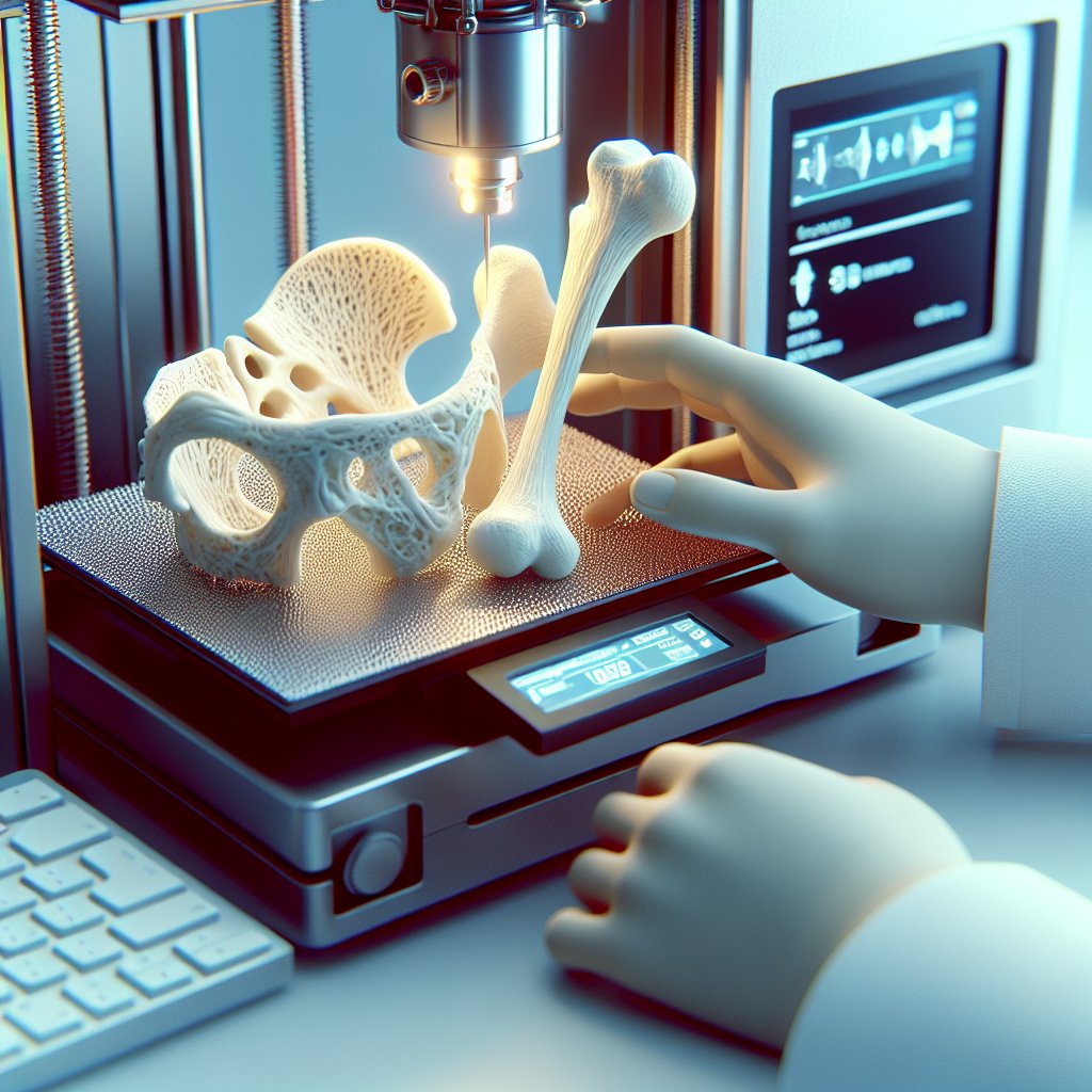 The use of 3D printing in bone reconstruction.